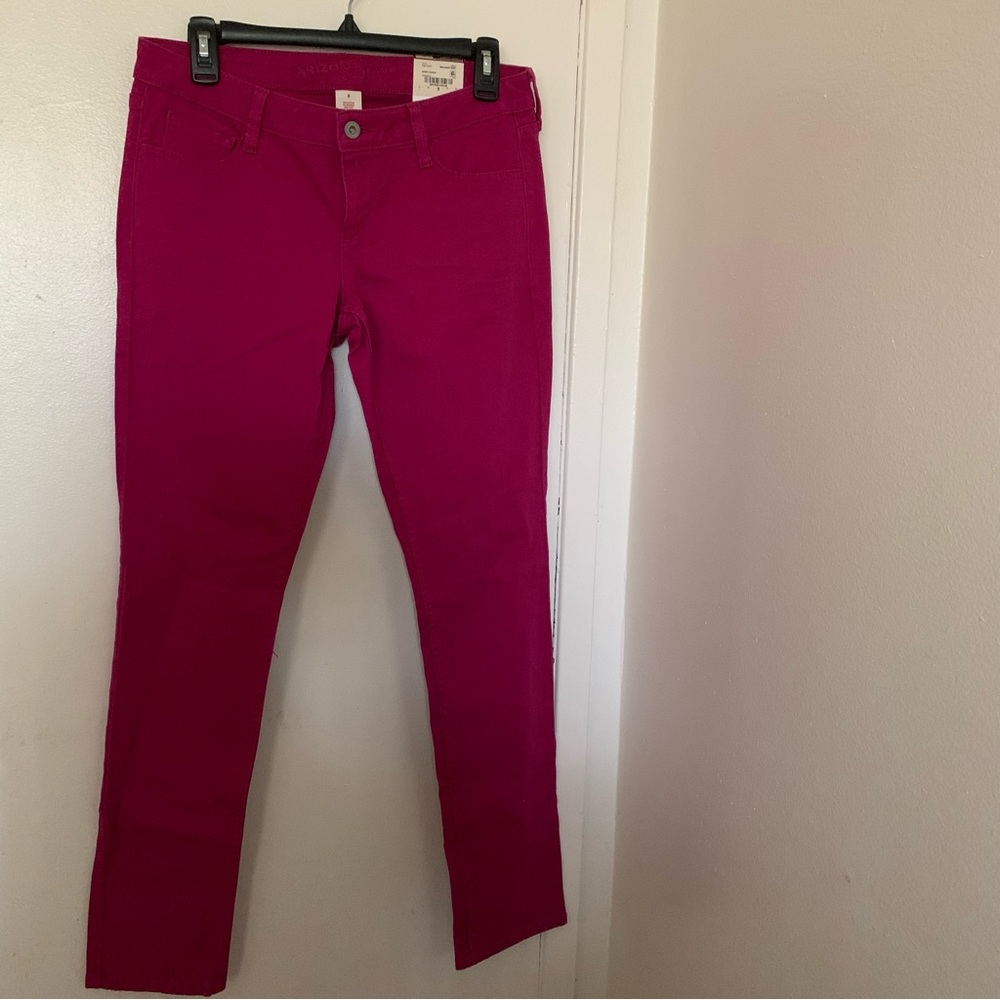 Arizona Berry Fusion Pink Skinny Jeans Size 9 NWT